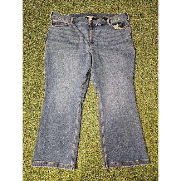 Duluth Trading Co Jeans Womens 24Wx29 Blue Cotton Denim Pants Stretch Carpenter - Picture 1 of 8